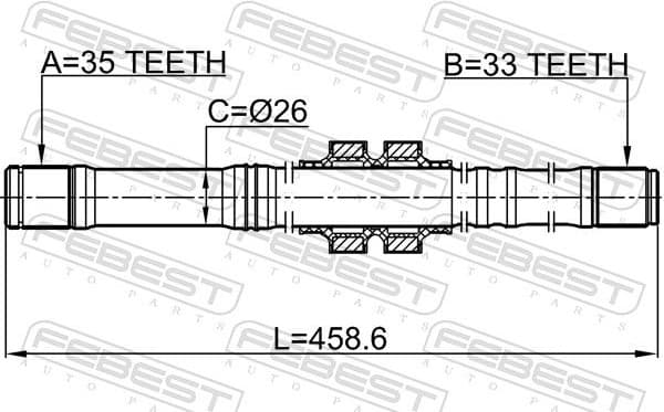 Drive Shaft 0212-J10LH - image 2