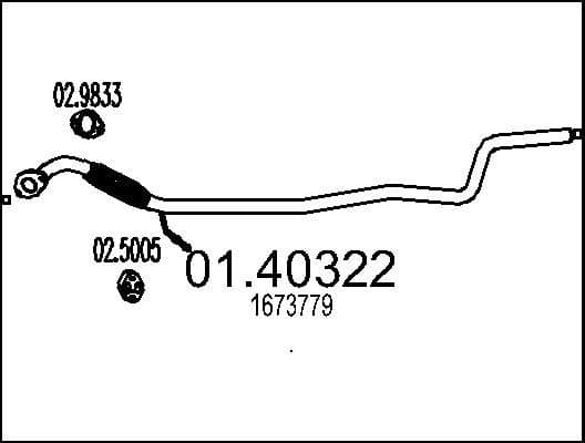 Exhaust Pipe 01.40322