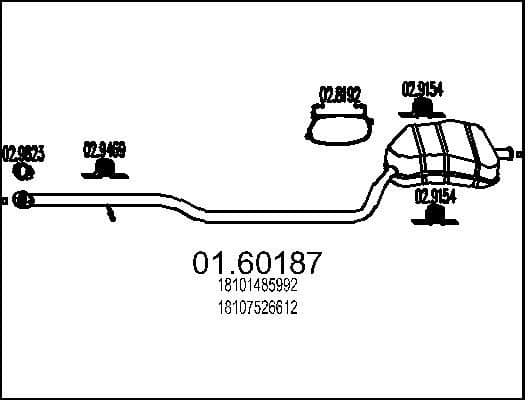 Rear Muffler 01.60187