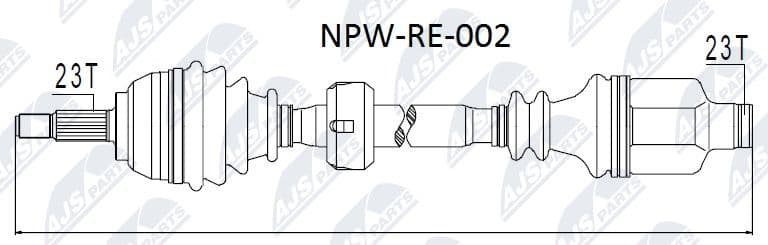 Drive Shaft NPW-RE-002
