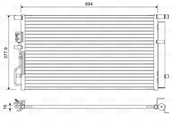 Condenser, air conditioning 822614