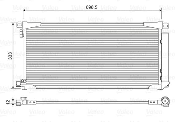 Condenser, air conditioning 822607