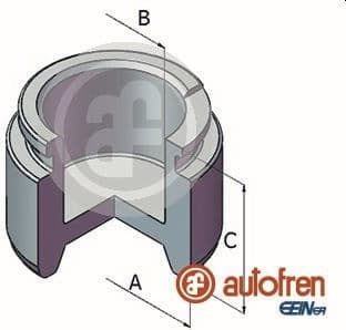 Piston, brake caliper D025586