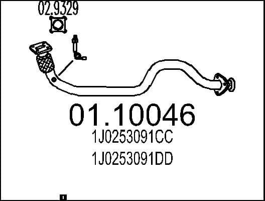 Exhaust Pipe 01.10046