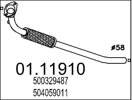 Exhaust Pipe 01.11910