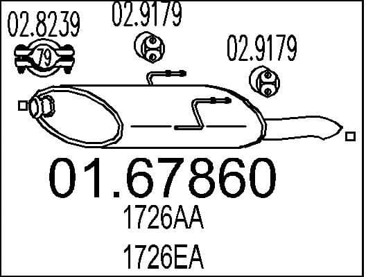 Rear Muffler 01.67860