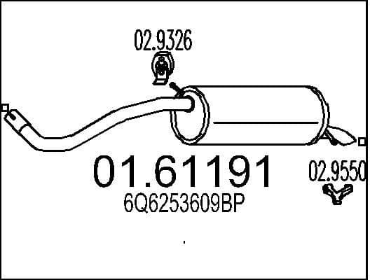 Rear Muffler 01.61191