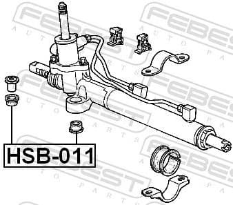 Mounting, steering gear HSB-011 - image 2