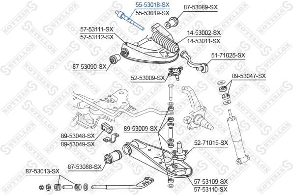 Inner Tie Rod 55-53018-SX - image 2