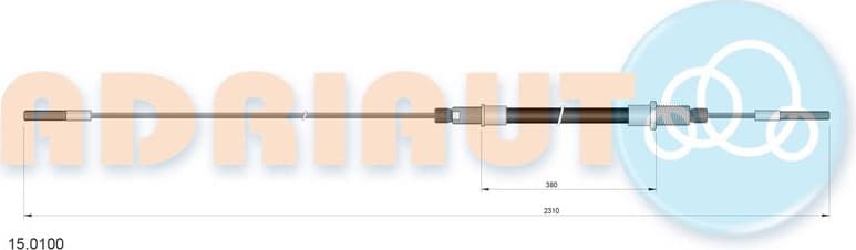 Cable Pull, clutch control 15.0100