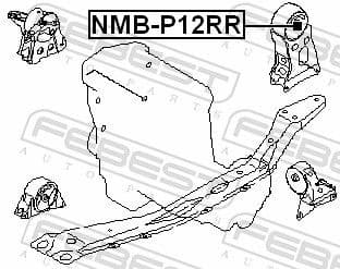 Mounting, engine NMB-P12RR - image 2