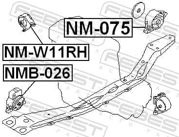 Mounting, engine NMB-026 - image 2