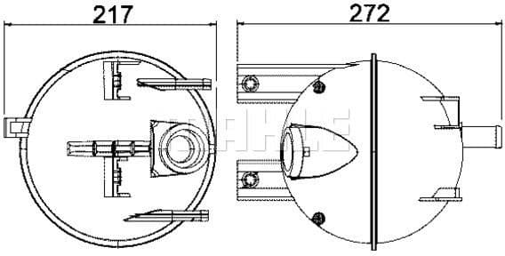 Expansion Tank, coolant BEHR CRT 4 000S