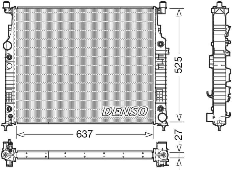 Radiator, engine cooling DRM17056