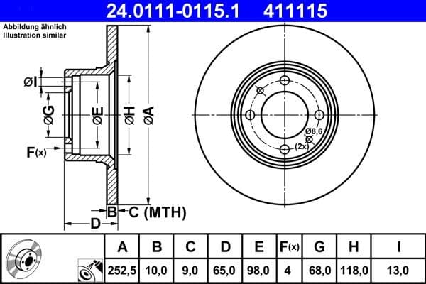 Brake Disc 24.0111-0115.1