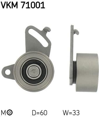 Tensioner Pulley, timing belt VKM 71001 - image 2