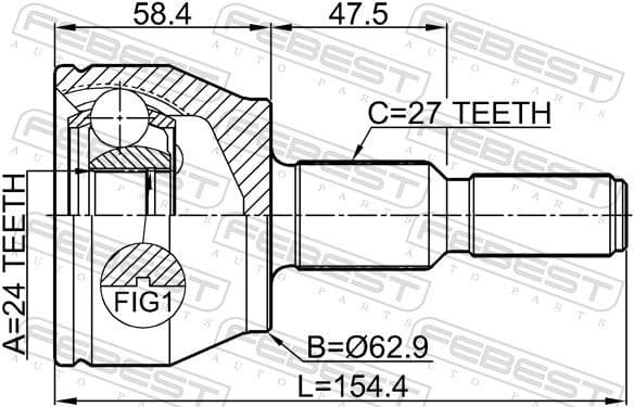 Joint Kit, drive shaft 2110-CB7 - image 2