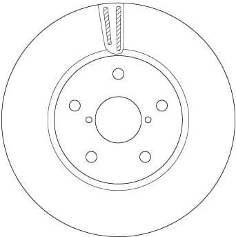 Brake Disc TRW SINGLE DF6727S