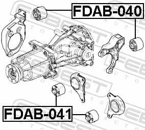 Mounting, differential FDAB-040 - image 2