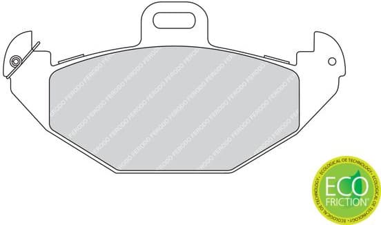 Brake pads rear HANZE HBP1278