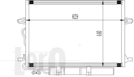 Condenser, air conditioning LORO 054-016-0007-A - image 3