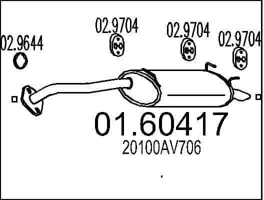 Rear Muffler 01.60417