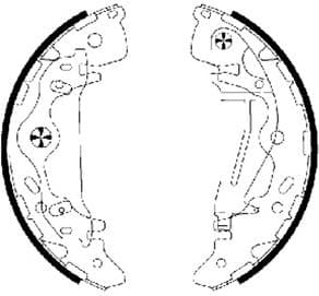 Brake Shoe Set 91065800 - image 2