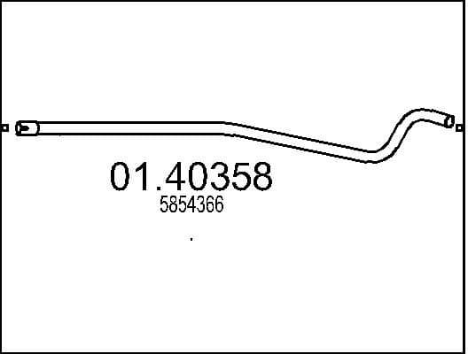 Exhaust Pipe 01.40358