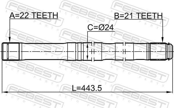 Drive Shaft 0212-K12LH - image 2