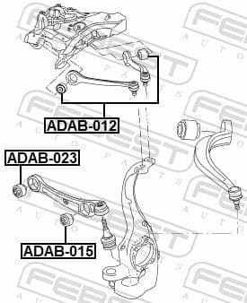 Mounting, control/trailing arm ADAB-023