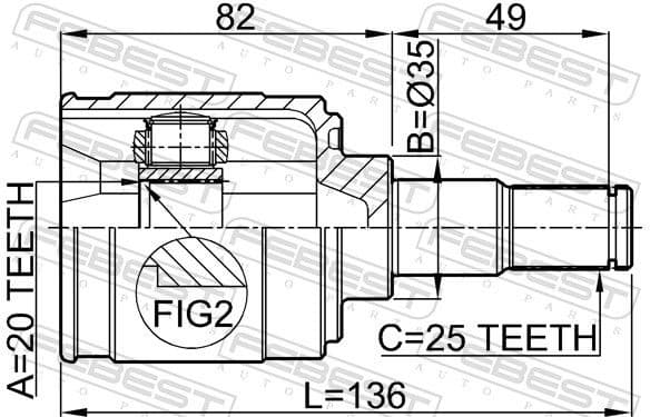 Joint Kit, drive shaft 2211-PICMT - image 2