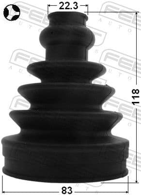 Bellow, drive shaft 2715-S60T - image 2