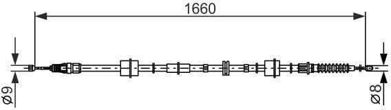 Cable Pull, parking brake 1 987 482 659 - image 5