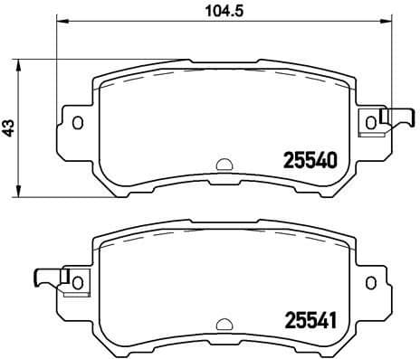 Brake Pad Set, disc brake XTRA LINE P 49 047X