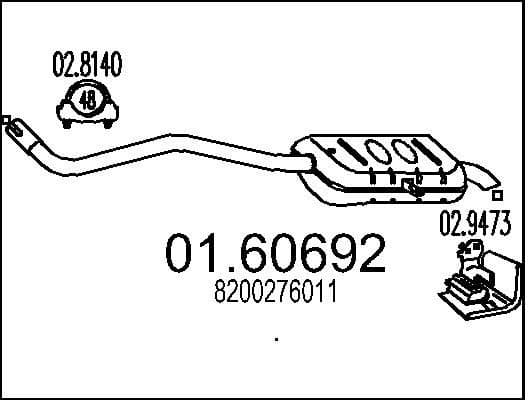 Rear Muffler 01.60692