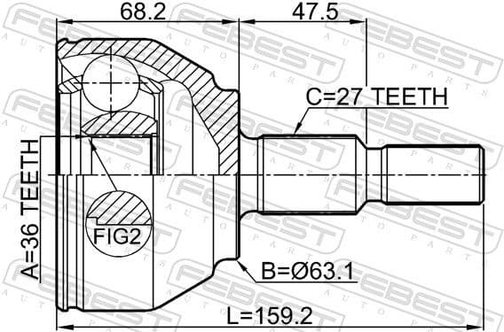 Joint Kit, drive shaft 2110-KUGTD - image 2