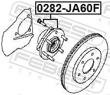 Wheel Hub 0282-JA60F - image 2