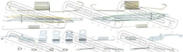 Accessory Kit, parking brake shoes 0404-KB4-KIT