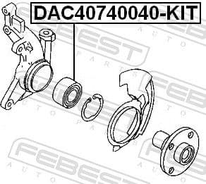 Wheel Bearing Kit DAC40740040-KIT - image 2