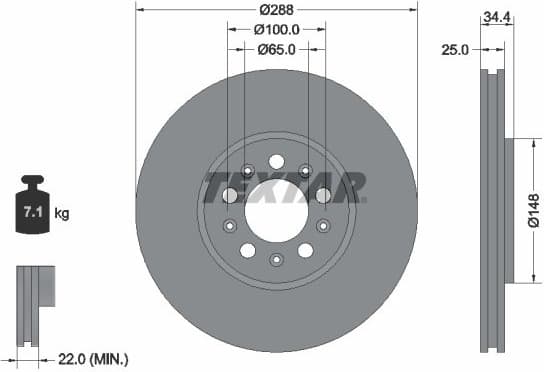 Brake Disc PRO+ 92106605