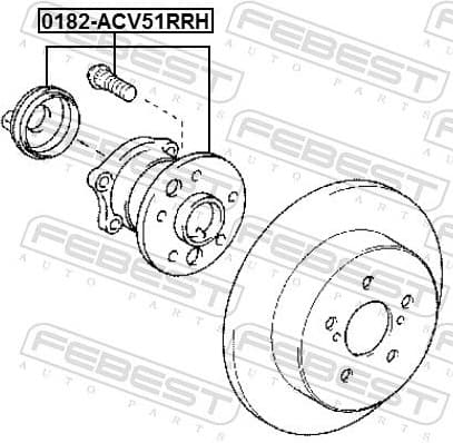 Wheel Hub 0182-ACV51RRH - image 2
