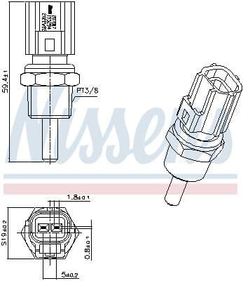 Sensor, coolant temperature 207007
