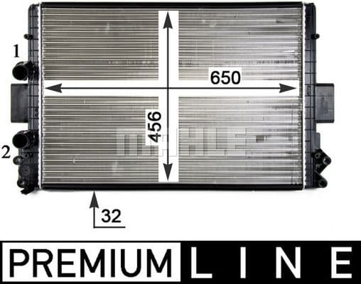 Radiator, engine cooling BEHR *** PREMIUM LINE *** CR 1105 000P