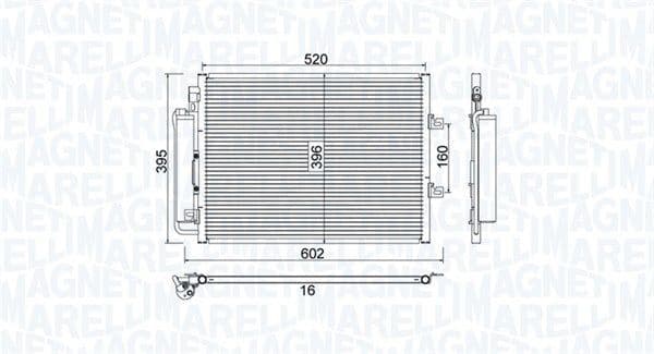 Condenser, air conditioning 350203780000