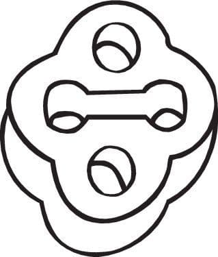Mount, exhaust system 255-507