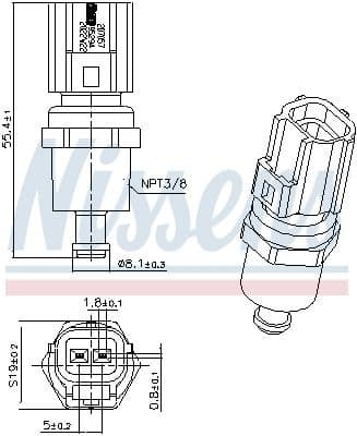 Sensor, coolant temperature 207057