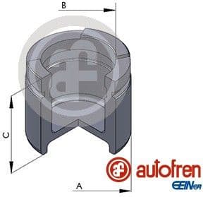 Piston, brake caliper D025457
