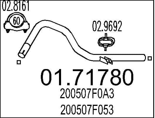 Exhaust Pipe 01.71780