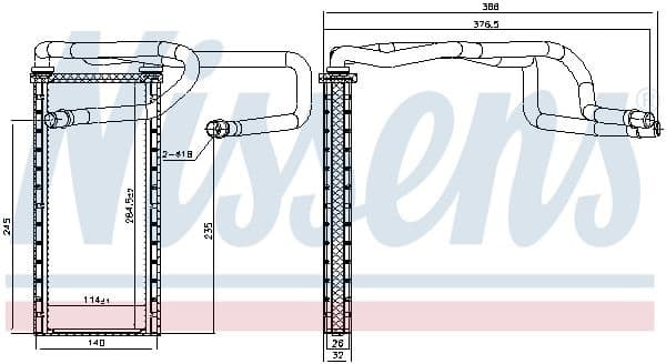 Heat Exchanger, interior heating 707310