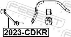 Link/Coupling Rod, stabiliser bar 2023-CDKR - image 2